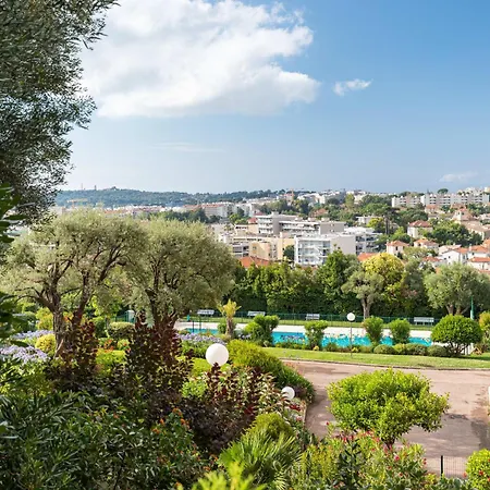 Sea View & Gardens In Apartamento Antibes